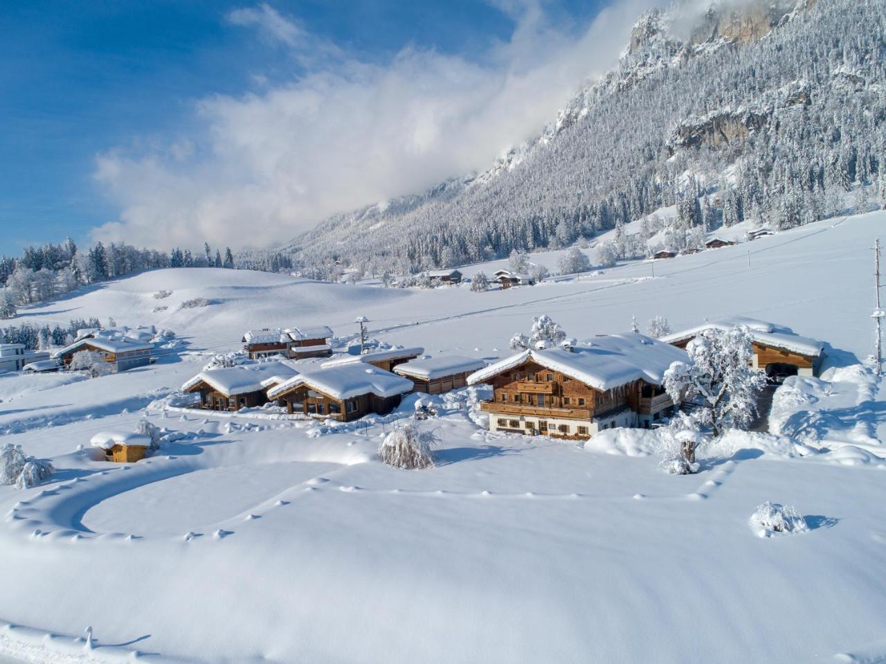 Narzenhof Wellness Chalets, Familien & Luxus Apartments Am Bauernhof St. Johann in Tirol Kültér fotó